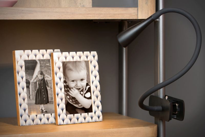 Lucide ZOZY - Clamp lampa - LED Dim. - 1x4W 3000K - 3 StepDim - Čierny